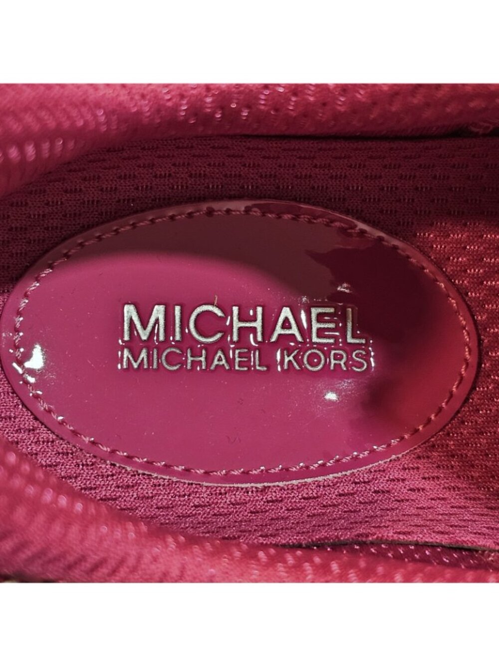 Michael Kors Toni Mixed Media Wild Berry Sneakers Shoes - Women's Size 9 - Picture 9 of 9